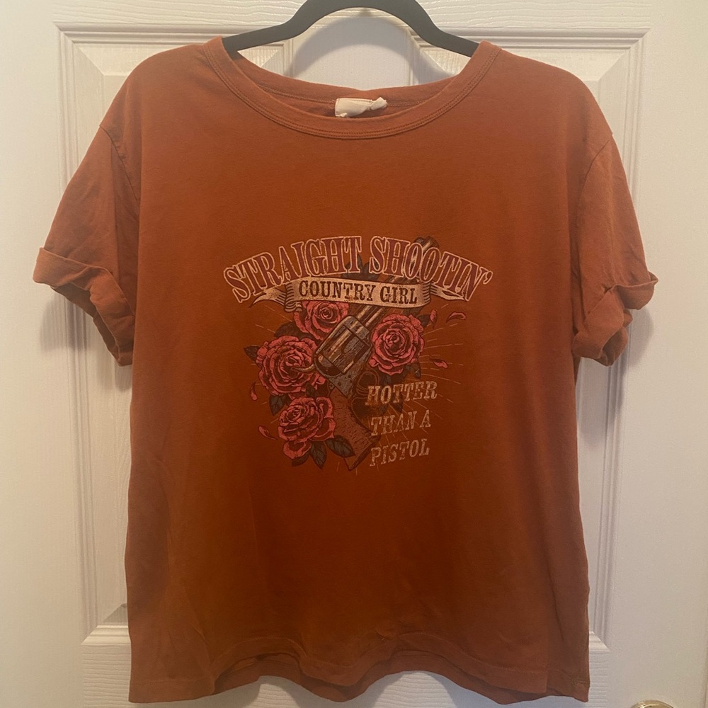 White Crow Brown Graphic Tee